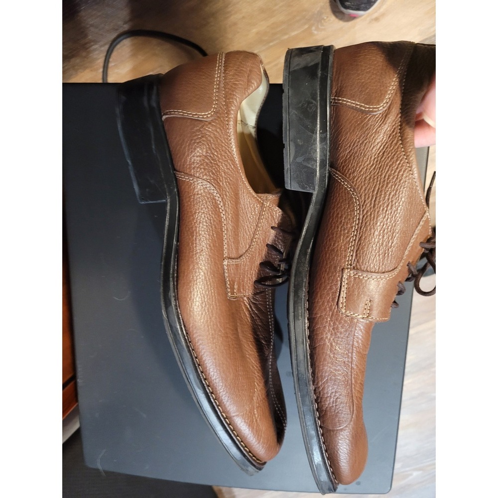 Belvedere Baybridge‎ Mens Brown Leather Lace Up Oxford Dress Shoes Size 13D - Picture 3 of 11
